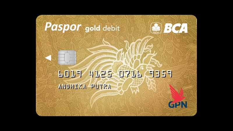 Jenis Kartu ATM BCA - Paspor GPN Gold